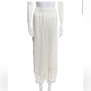 Tibi silky jogger - ivory white size XL